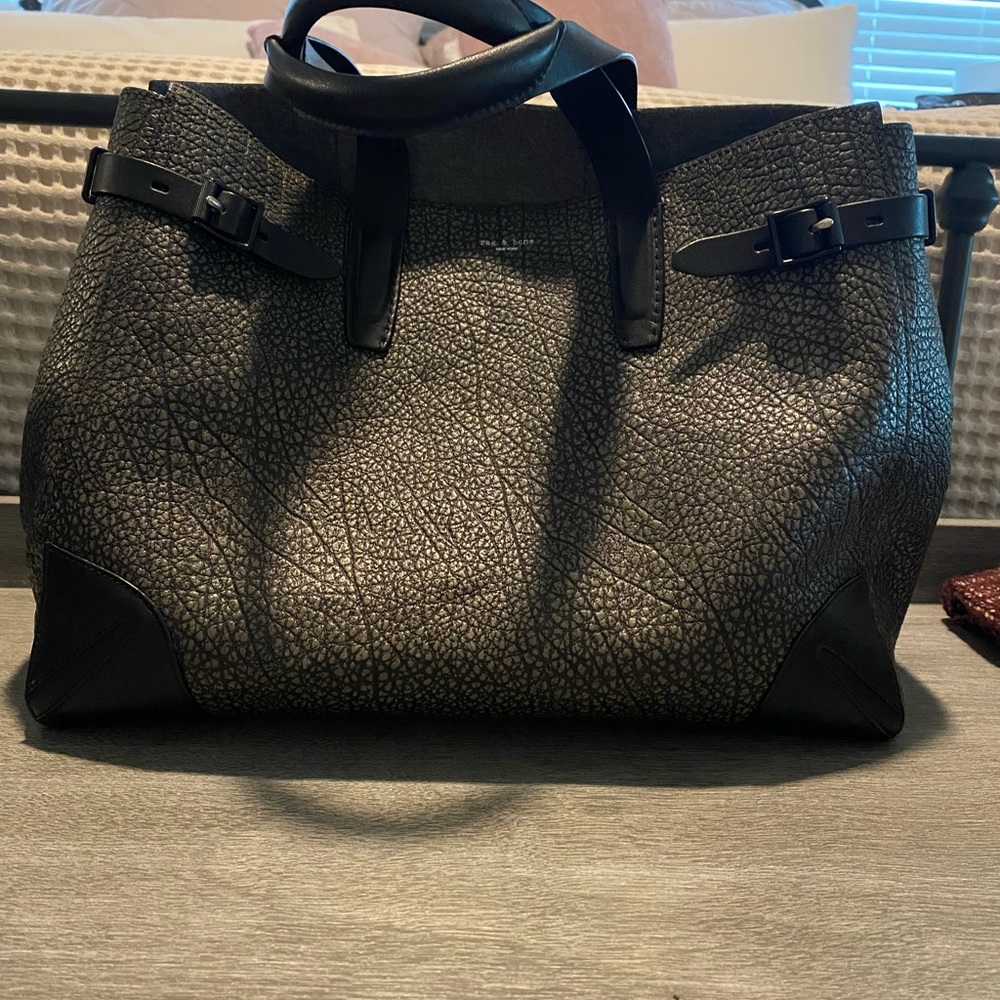 Rag & Bone Herringbone Large Tote Bag View 6